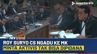 Download Lagu Roy Suryo Cs Minta MK Lindungi Aktivis yang Bekerja untuk Kepentingan Publik | NTV MP3