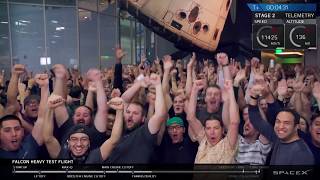 SpaceX Falcon Heavy Starman Test Flight with Tesla Roadster with Life on Mars sung by David Bowie