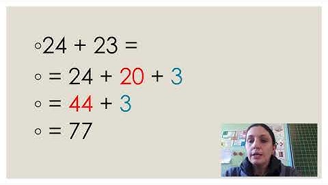 ADDITION BREAKING UP THE SECOND NUMBER   video