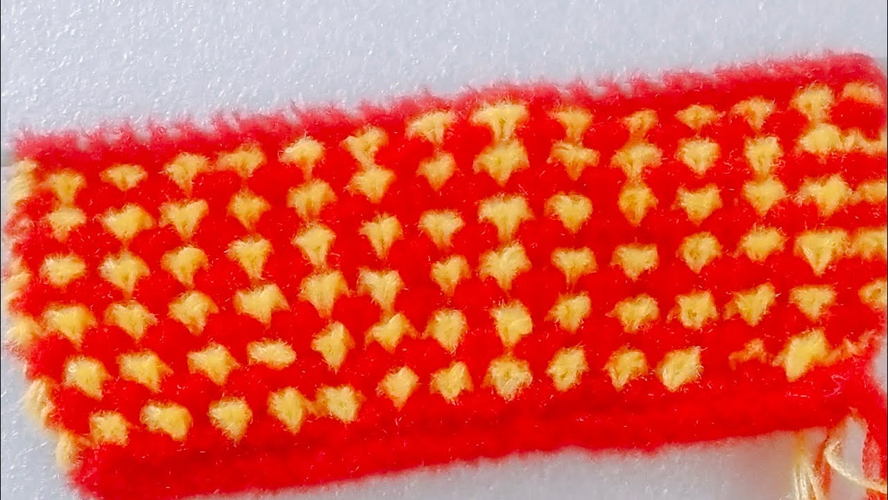 Two color baby sweater design sweater design knitart YouTube