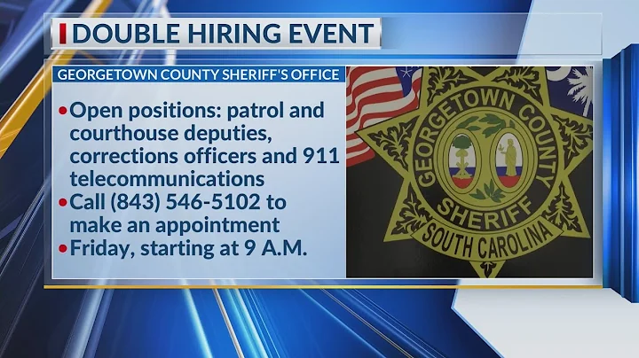 Georgetown County Sheriff's Office hosting double hiring event