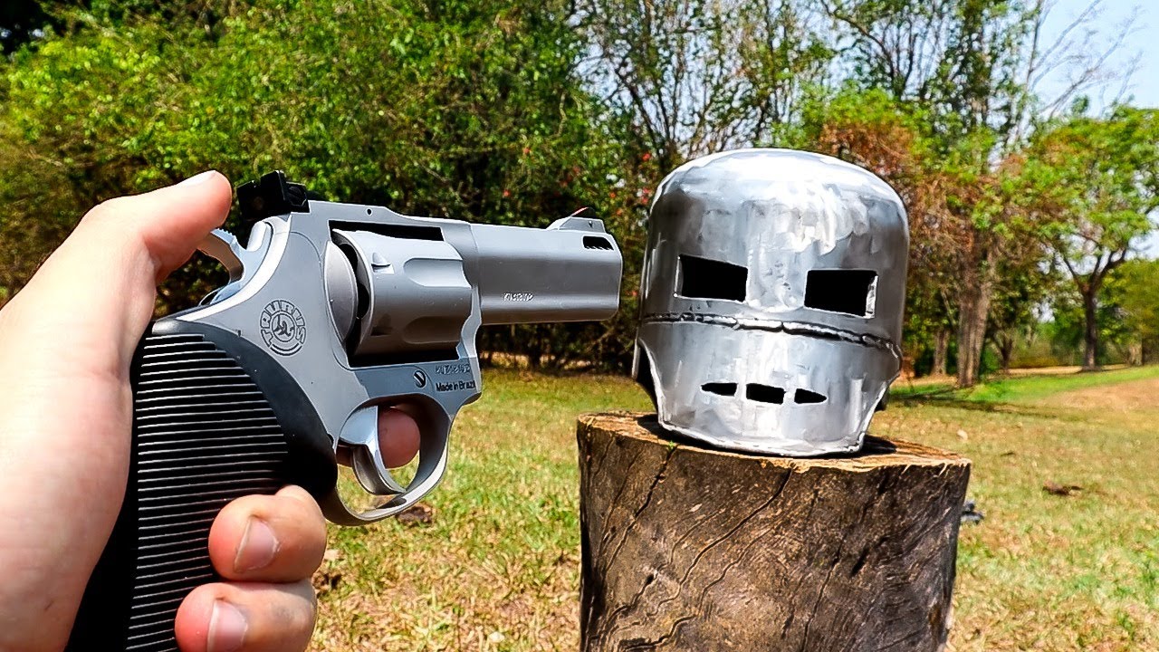 Tiro de 357 Vs Capacete MK1 do Homem de Ferro