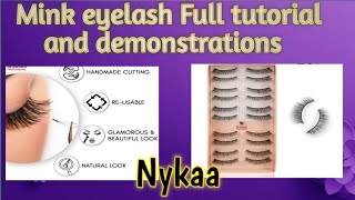 How To use mink  eyelash|| Mink eyelashes tutorial and demo || Affordable eyelash RECOMMENDATION