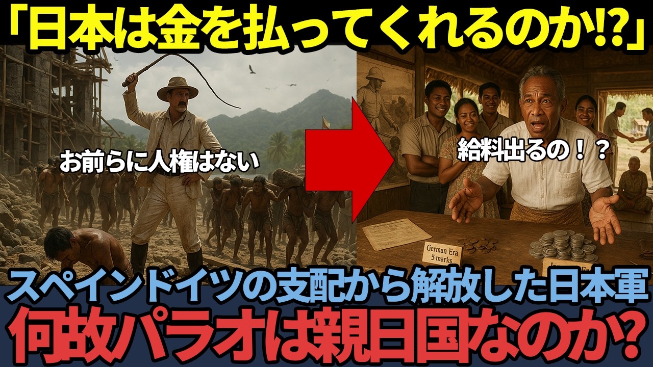 【海外の反応】スペインドイツの搾取から日本が解放！パラオが世界一の親日国な理由に世界が感動！