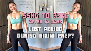 55Kg To ??Kg In 14 Days Q&A Period Loss During Bikini Prep, Vegan Protein, Regress Without Gym?