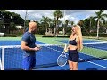 Trying to PICK UP a Tennis Chick