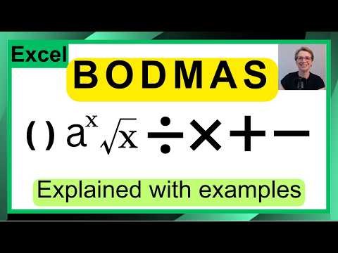 Math in Excel - BODMAS and the order of calculation