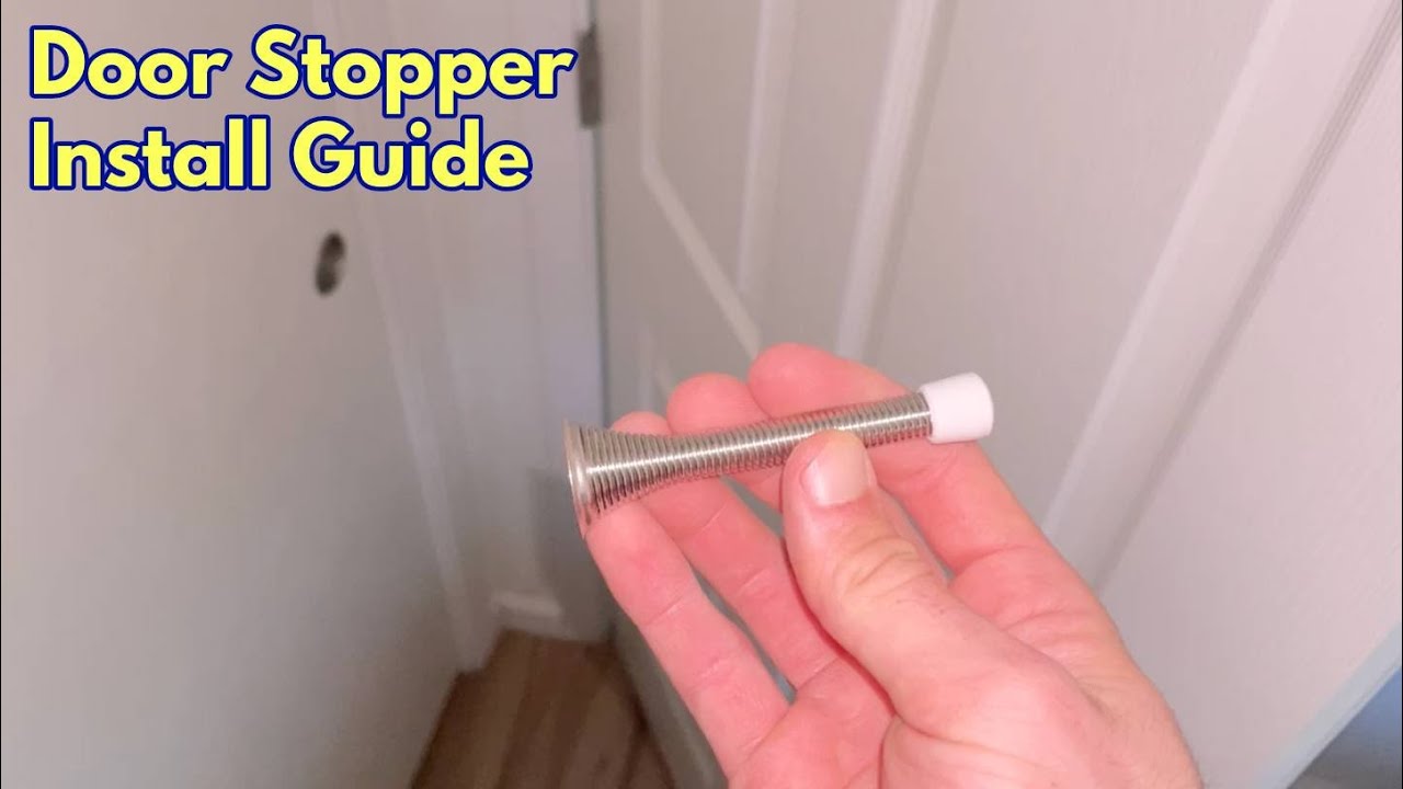 How to install a door stopper - YouTube