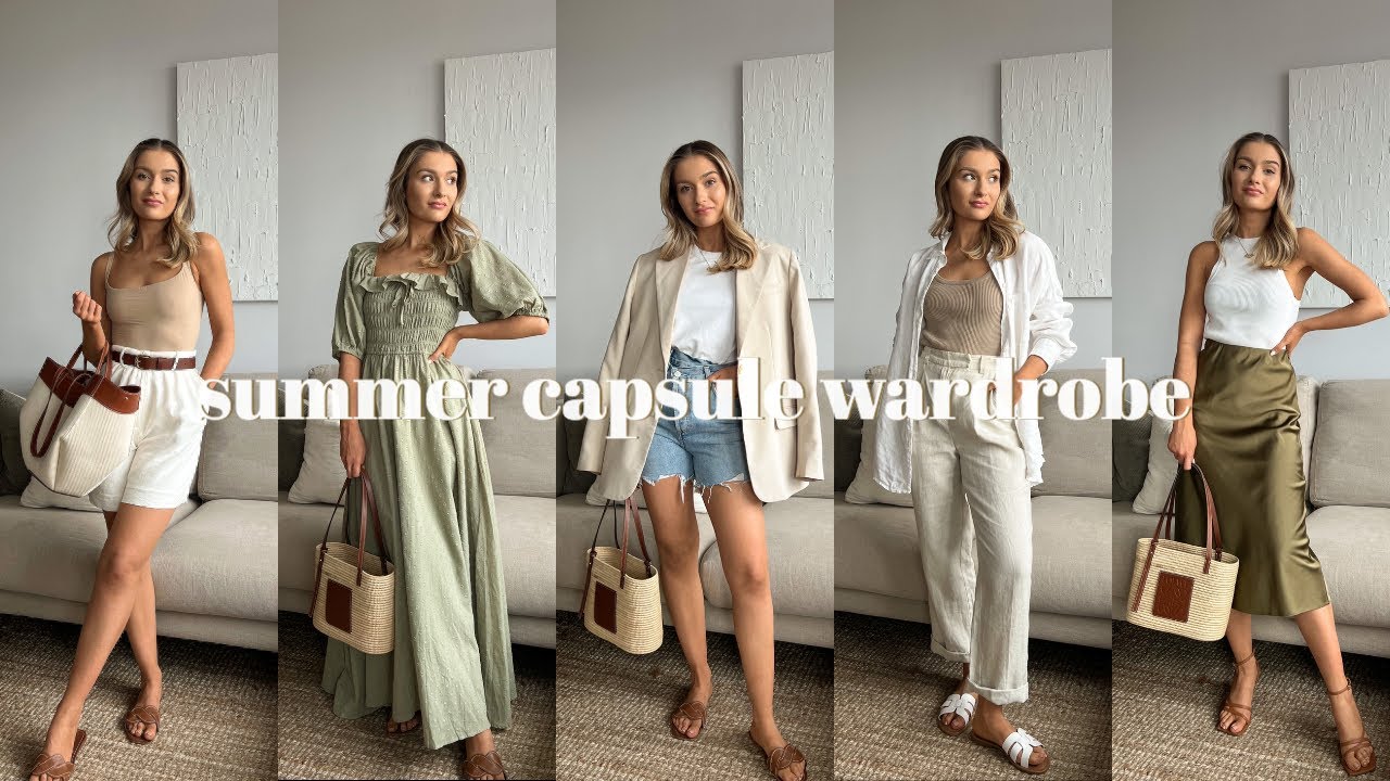 SUMMER CAPSULE WARDROBE 2022  MINIMAL WARDROBE STAPLES & OUTFIT STYLING 