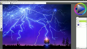 How to use the Lightning Strikes Painter Essentials Brush Pack Tutorial
