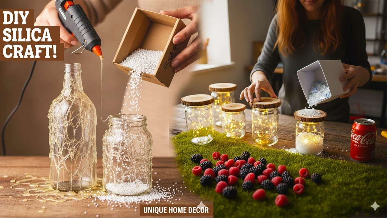 Я взяла кусок дерева и силикагель из коробки из-под обуви. Результат просто волшебный!