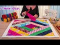 सिलाई से बचे हुए कतरनों का 2 शानदार आइडिया।DIY Floor mat/Doormat/Paydan/Carpet Making From Old Cloth