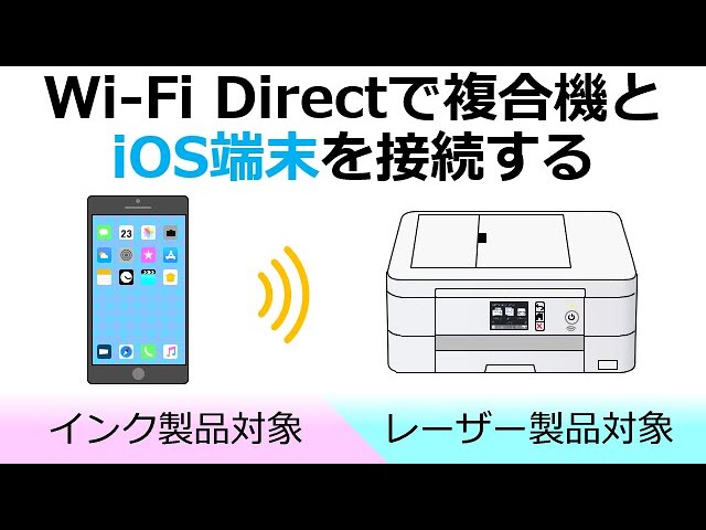 Wi-Fi Directを利用してスマートフォンと複合機を接続する(iOS編