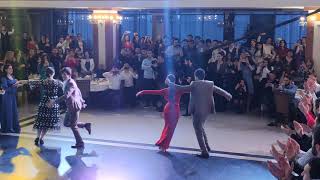 Первый вечер лезгинки в г Каспийск , но третий в Дагестане , открывающий танец попурри лезгинка