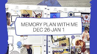 Memory Plan With Me//December 26-January 1//Big Vertical Happy Planner