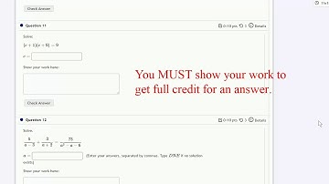 Taking the Exam using MyOpenMath.