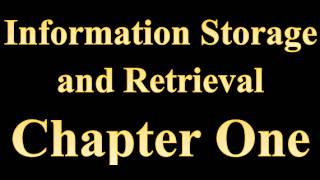 Ch1  Information Storage and Retrieval