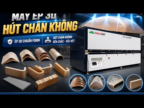 Máy ép 3d hút chân không dán veneer gia nhiệt bằng sóng vô tuyến 