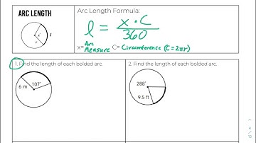 Unit 10 Lesson #3: Arc Length