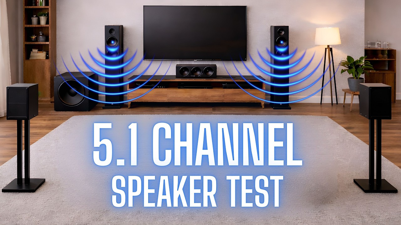 5.1 Speaker Surround Sound Test | Real Dolby Home Theater Speaker Demo