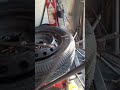 Tire fitting by machine