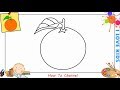 How To Draw An Orange EASY Step By Step For Kids Beginners Children Update 