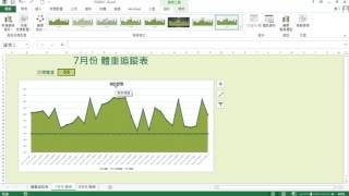 TQC Excel 2016 302 體重追蹤表 (有聲錄製)