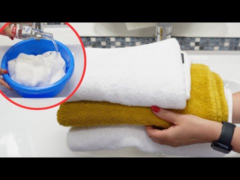 Ręczniki w cudowny sposób odzyskają miękkość i puszystość