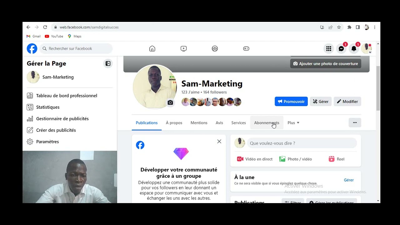 Comment asociation sa Page Facebook, Instagram et WhatsApp Business