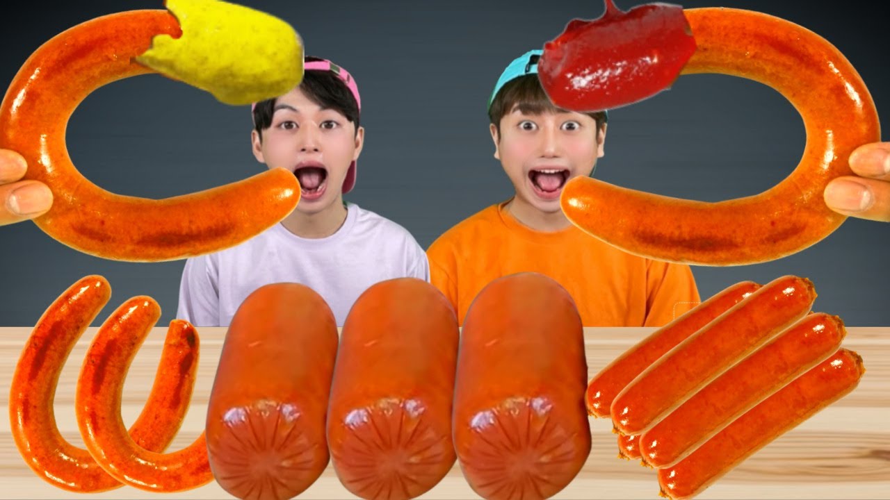 Kielbasa Sausage Challenge 킬바사 소시지 챌린지 YummyBear 야미베어 YouTube