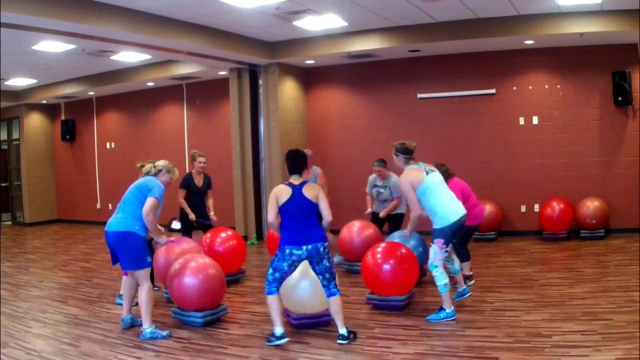 Cardio Dance/Tone Wipe Out Stability Ball Drumming Routine YouTube