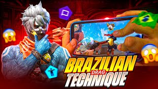 Brazilian 🇧🇷 Drag Technique | No Recoil 💯 Working 📈 | For All Devices 📱 Best Sensi 🔥 | Freestyle 16z