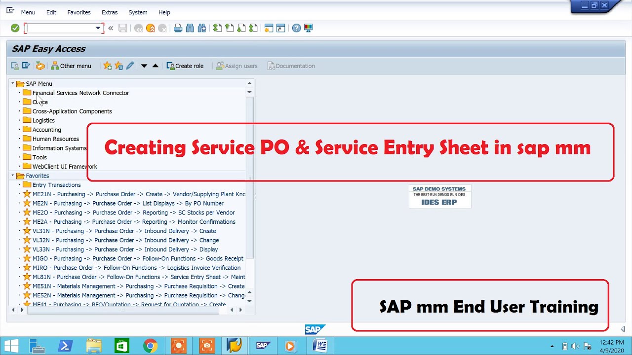 account assignment in service entry sheet