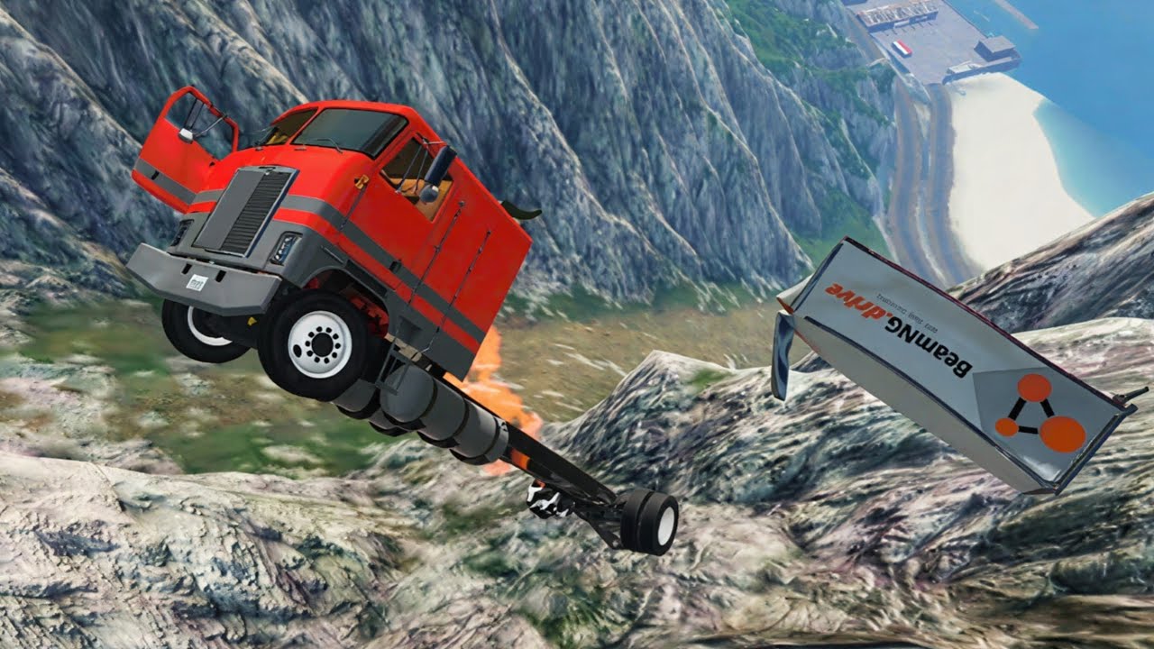 Cars vs Cliffs #3 - BeamNG Drive