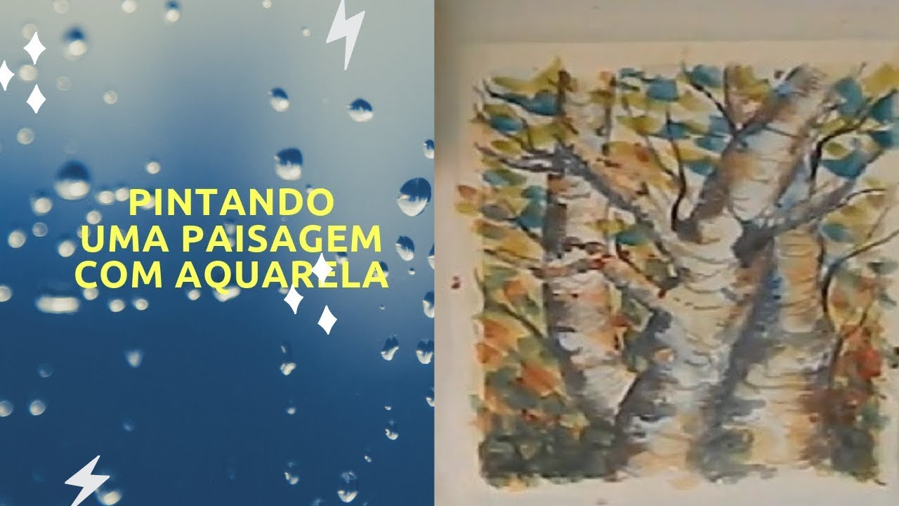 Tutorial Como Pintar Uma Paisagem Com Aquarela Youtube