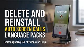 How to Delete and Reinstall Auto Screen Calls Language Packs on Samsung Galaxy S26, S26 +, S26 Ultra