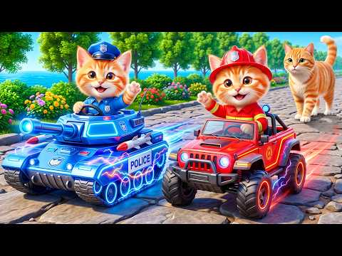 Mama Cat Trims Fur on the Farm and Makes Tiger Hat For Kittens At Home🐾🎩🐯