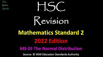 Maths Standard 2 HSC exam revision questions for topic MS-S5 The Normal Distribution