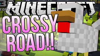 CROSSY ROAD IN MINECRAFT!!