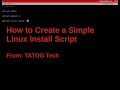 Simple starter linux script