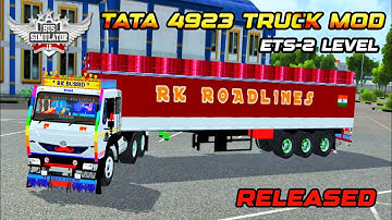 🔥download TATA 4923 TRAILER TRUCK MOD FOR bus simulator indonesia 😳😮#bussid #gaming 