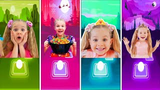 Roma and Diana 🆚️ Diana and Roma tiles hop edm Rush 🎮🎯 screenshot 5