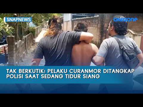 Busted! Motorcycle Thief Arrested by Police While Napping | Snapnews