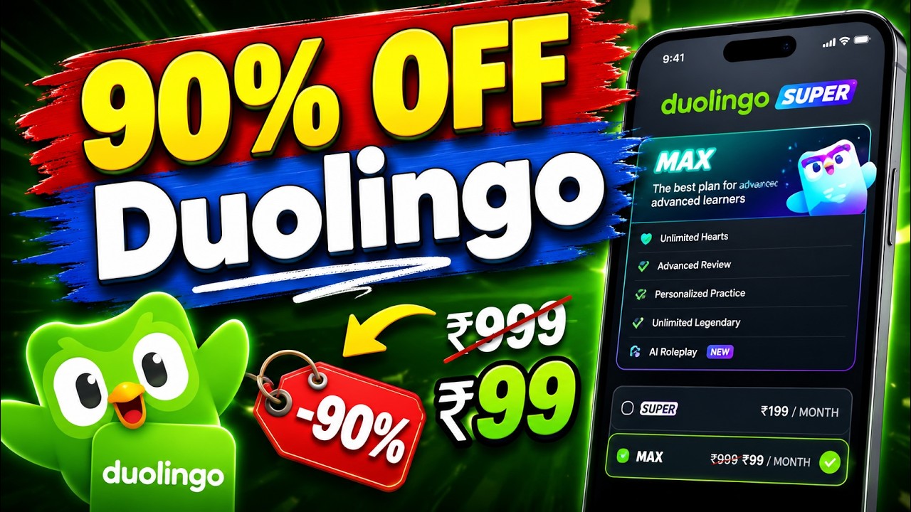 How to Get Duolingo Super & Max for 90% OFF | Save Big on Your Subscription