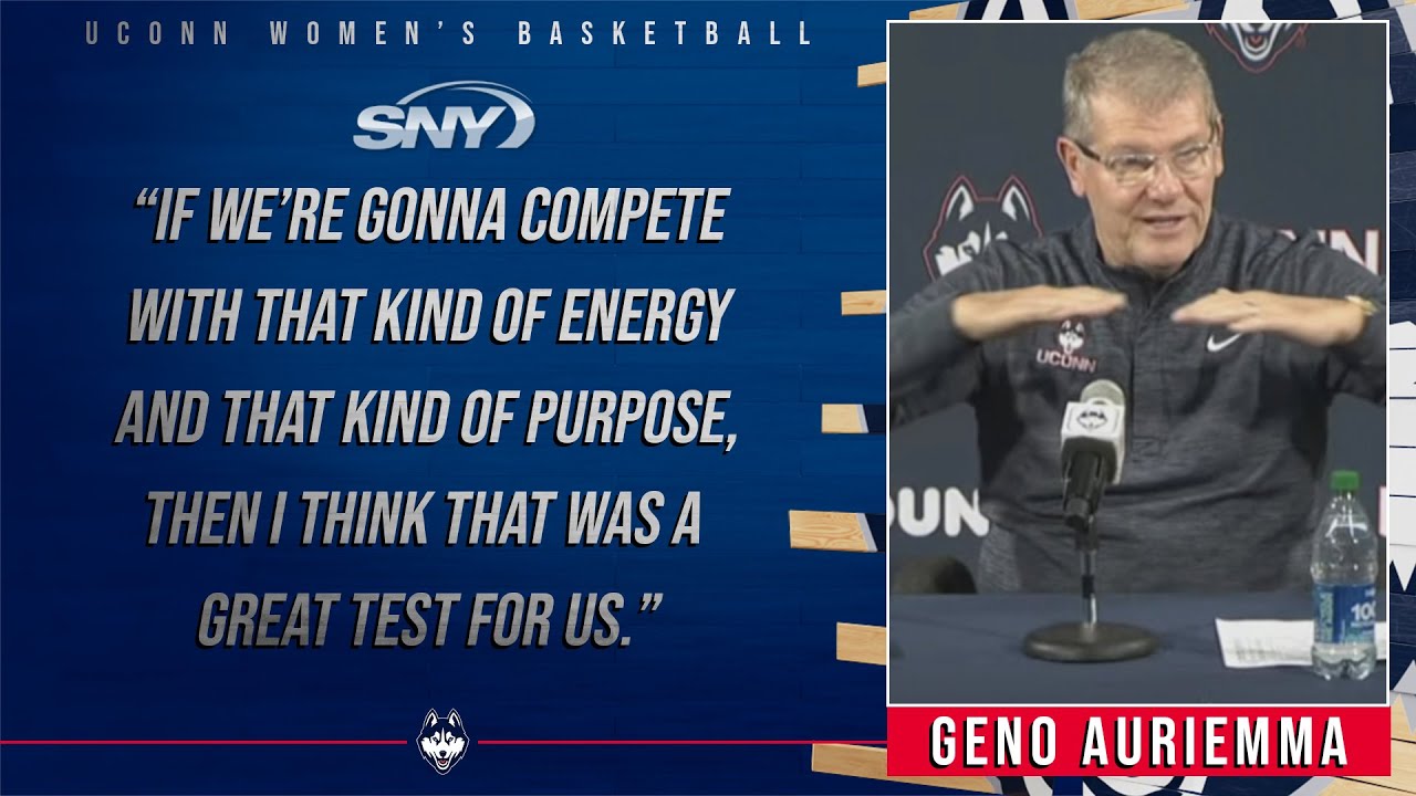 Geno Auriemma on win vs. NC State: 'I think that was a great test for us' | UConn  Post Game | SNY - YouTube