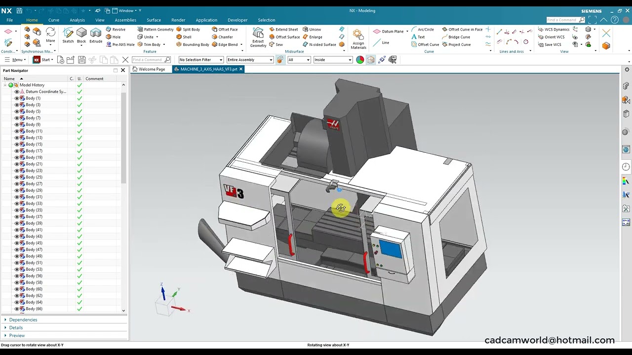 2_HAAS VF-3 Virtual CNC | Setting the Background and Enabling Dynamic Mouse Control in VERICUT