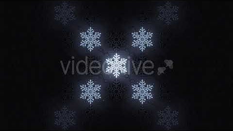 VJ Neon Snowflakes | Motion Graphics - Envato elements