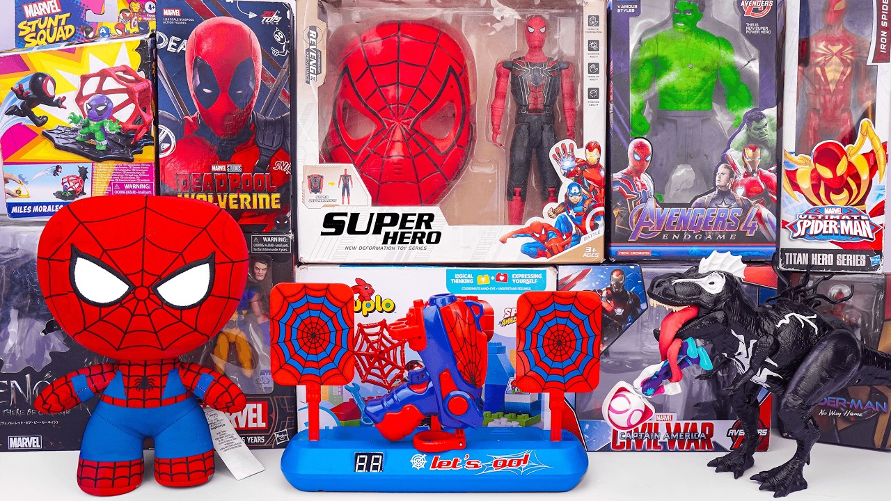 Marvel Spiderman Toys Unboxing Review | Spider Man Mask | Marvel Spiderman Collection Toys