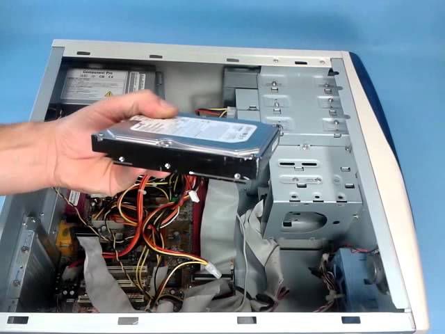 cómo cambiar disco duro del PC - instalar disco duro en el ordenador - YouTube