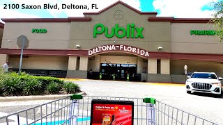 Shopping at Publix in Deltona Florida at Saxon Crossings - Store 1330